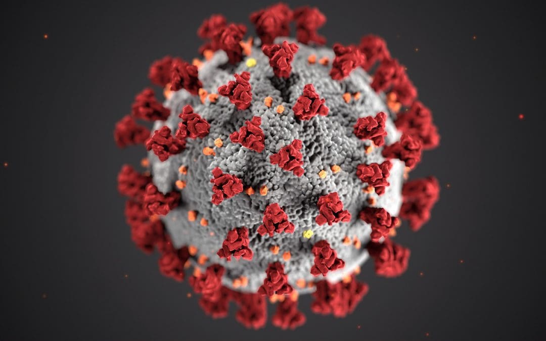Covid 19 illustration av sjukdom virus